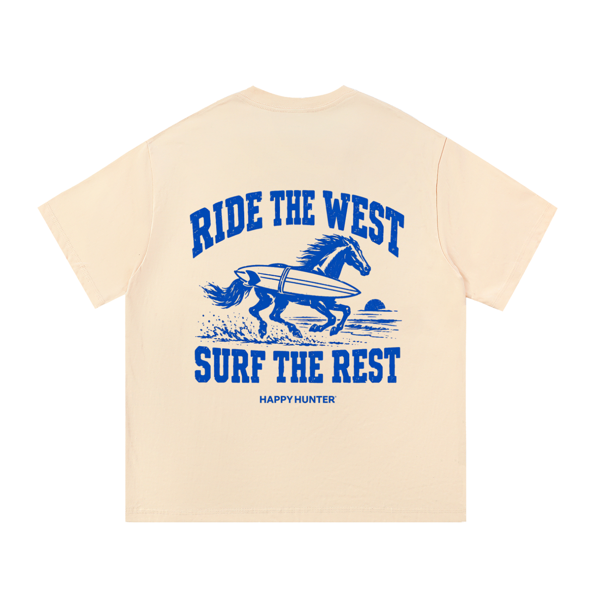 Cowboy Surfer Tee - Apricot