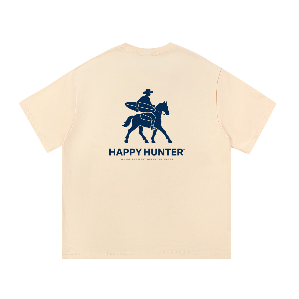 Cowboy Surfer Tee - Apricot