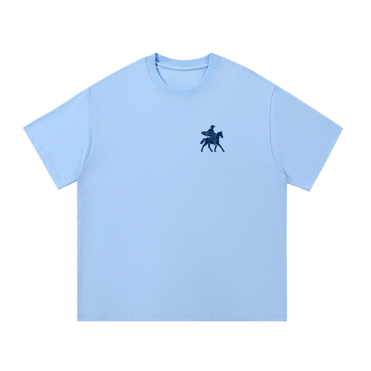 Cowboy Surfer Tee - Light Blue