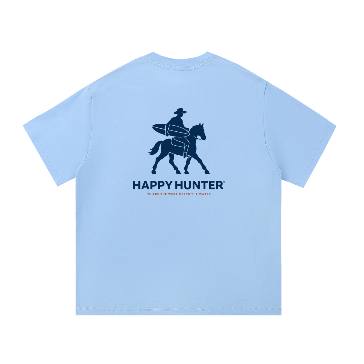 Cowboy Surfer Tee - Light Blue