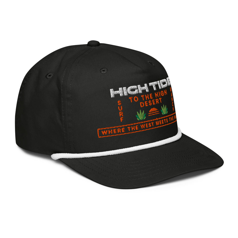 High Tide Rope Cap - Black/White