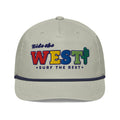 Ride the West Rope Cap - Lt Gray/Navy