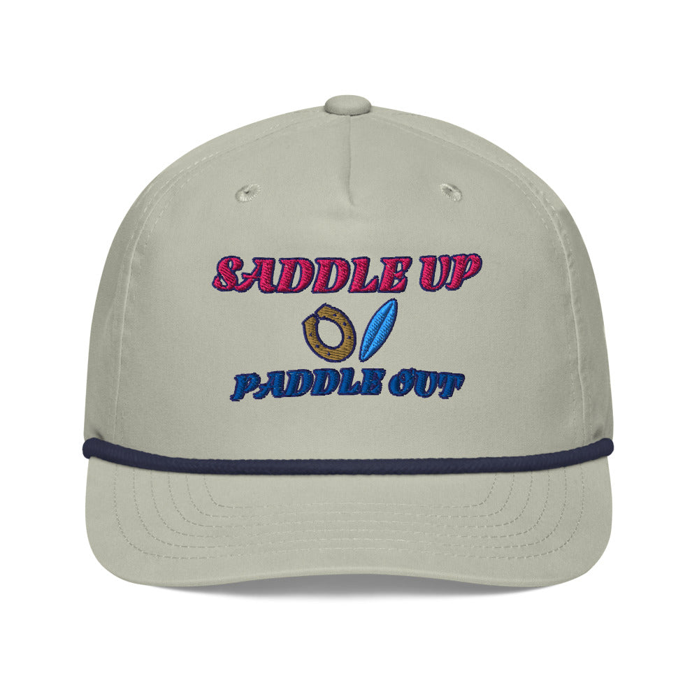 Saddle Up Rope Cap - Lt Gray/Navy