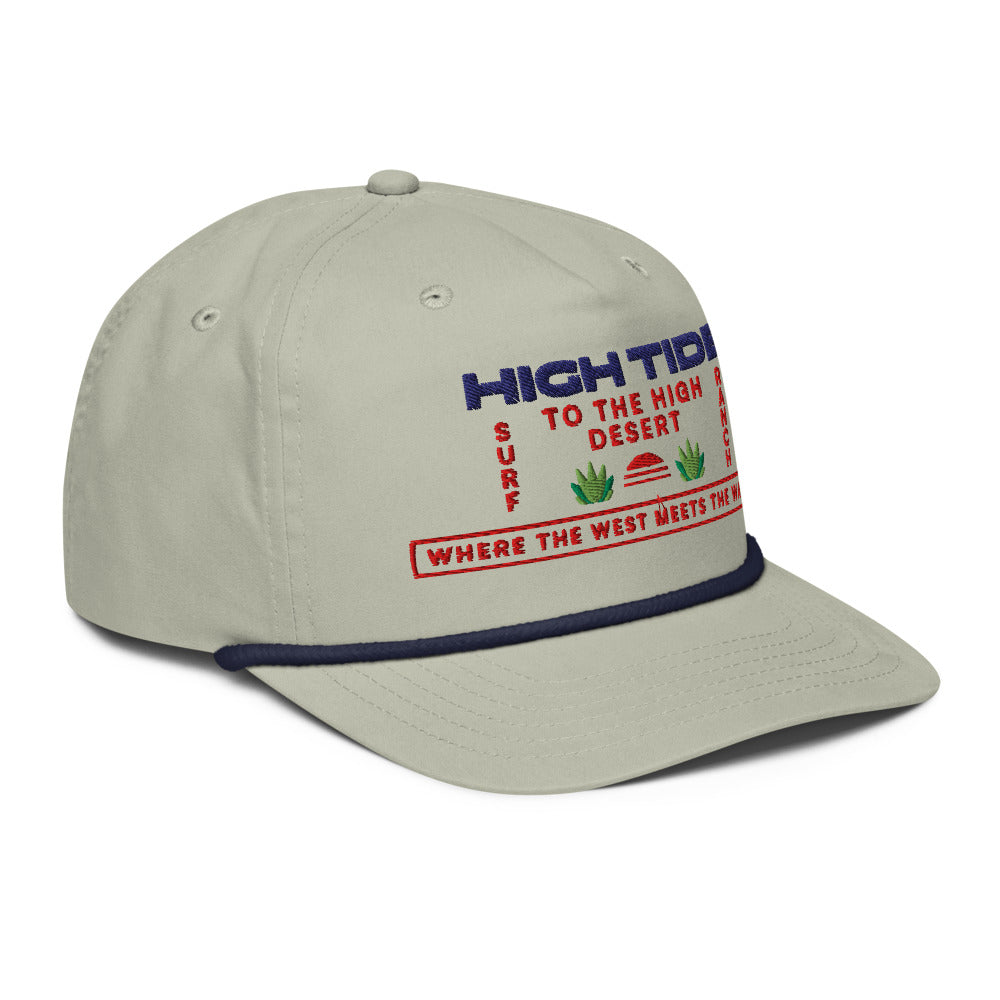 High Tide Rope Cap - Lt Gray/Navy