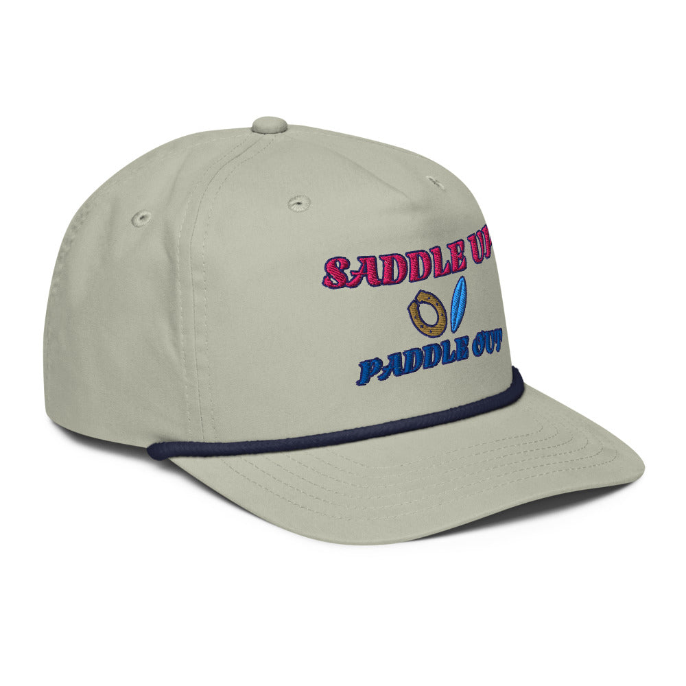 Saddle Up Rope Cap - Lt Gray/Navy