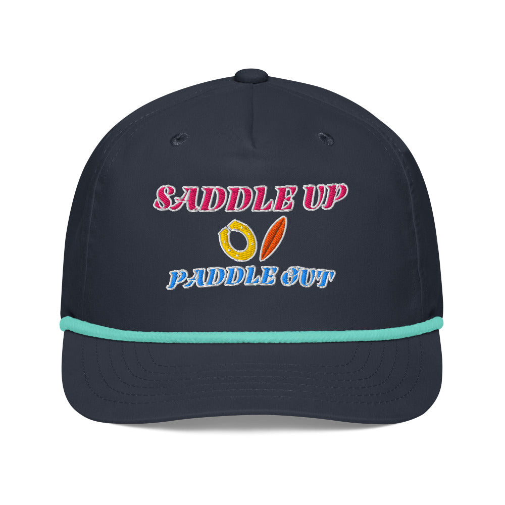 Saddle Up Rope Cap - Navy/Mint