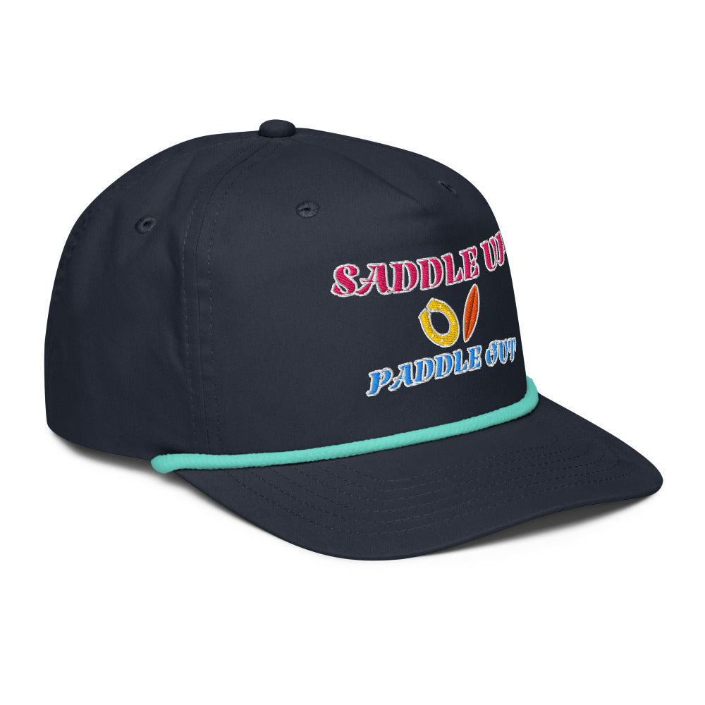 Saddle Up Rope Cap - Navy/Mint