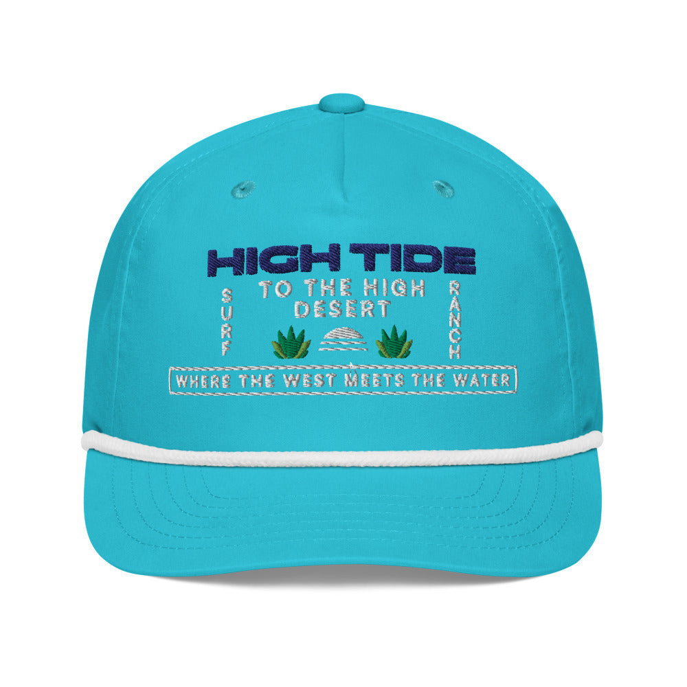 High Tide Rope Cap - Turquoise/White