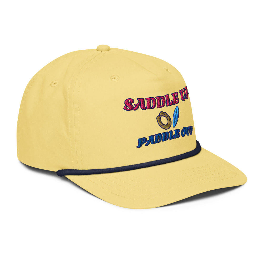 Saddle Up Rope Cap - Yellow/Navy