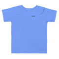 Repeating Rider Toddler Tee - Heather Columbia Blue - front