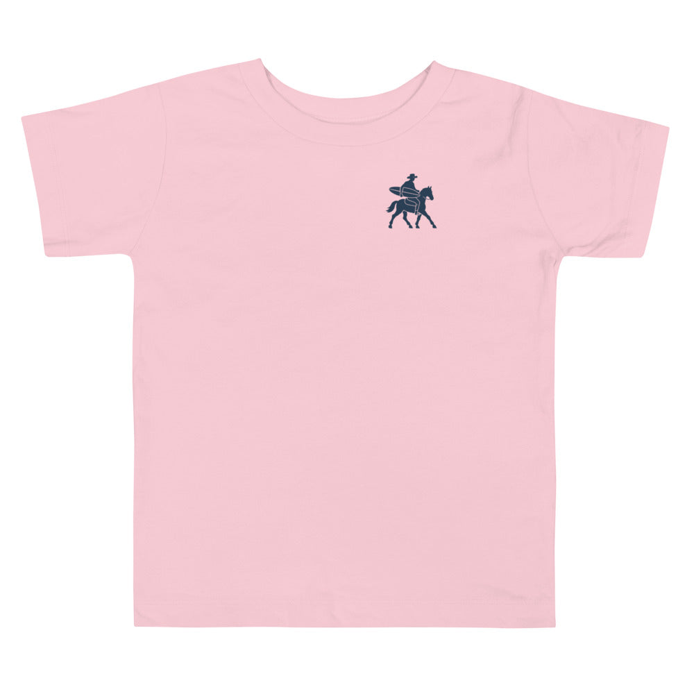 Low Tide Rodeo Toddler Tee - Pink - front