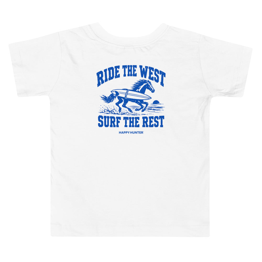 Ride the West Toddler Tee - White - hover