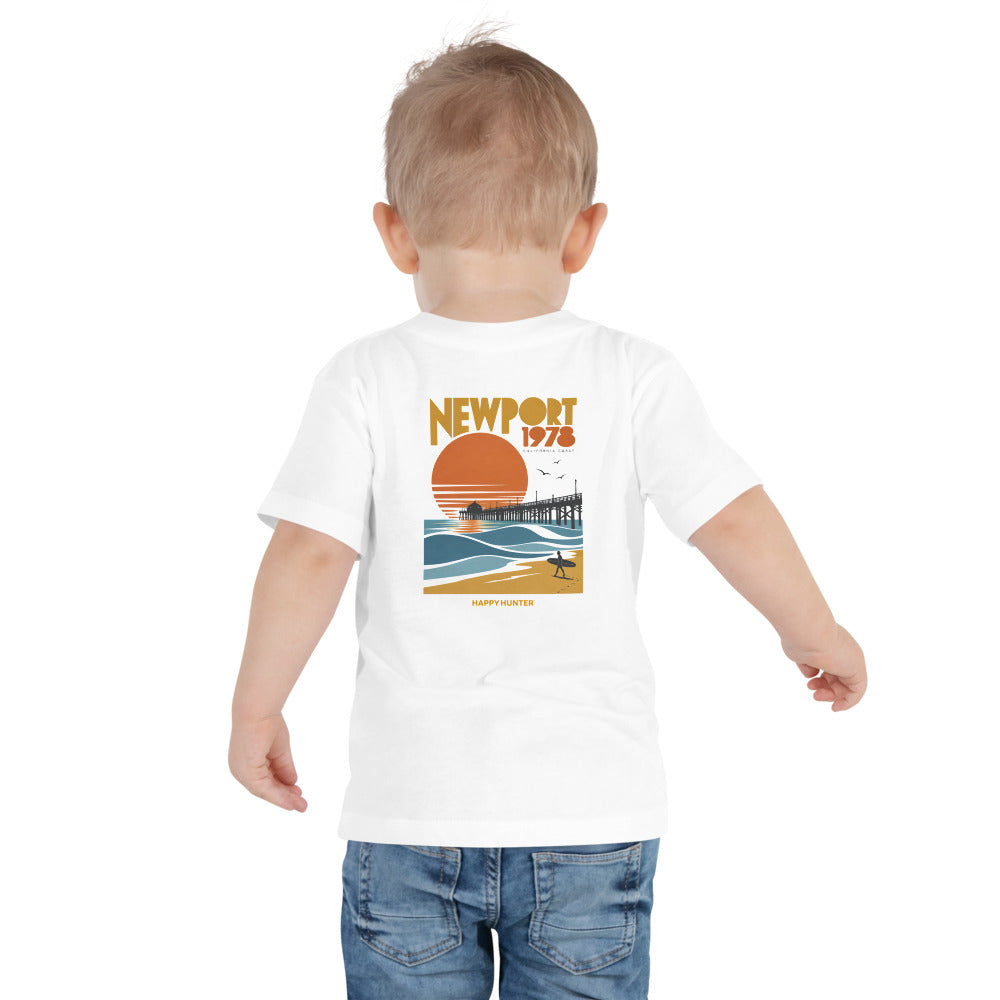 Newport 1978 Toddler Tee - White - on a toddler