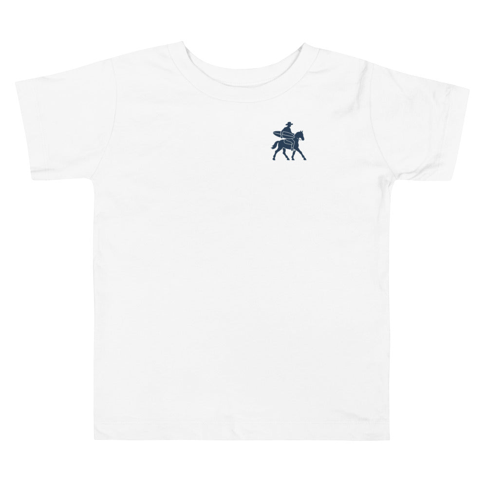 Coastal Cowboy Toddler Tee - White - front