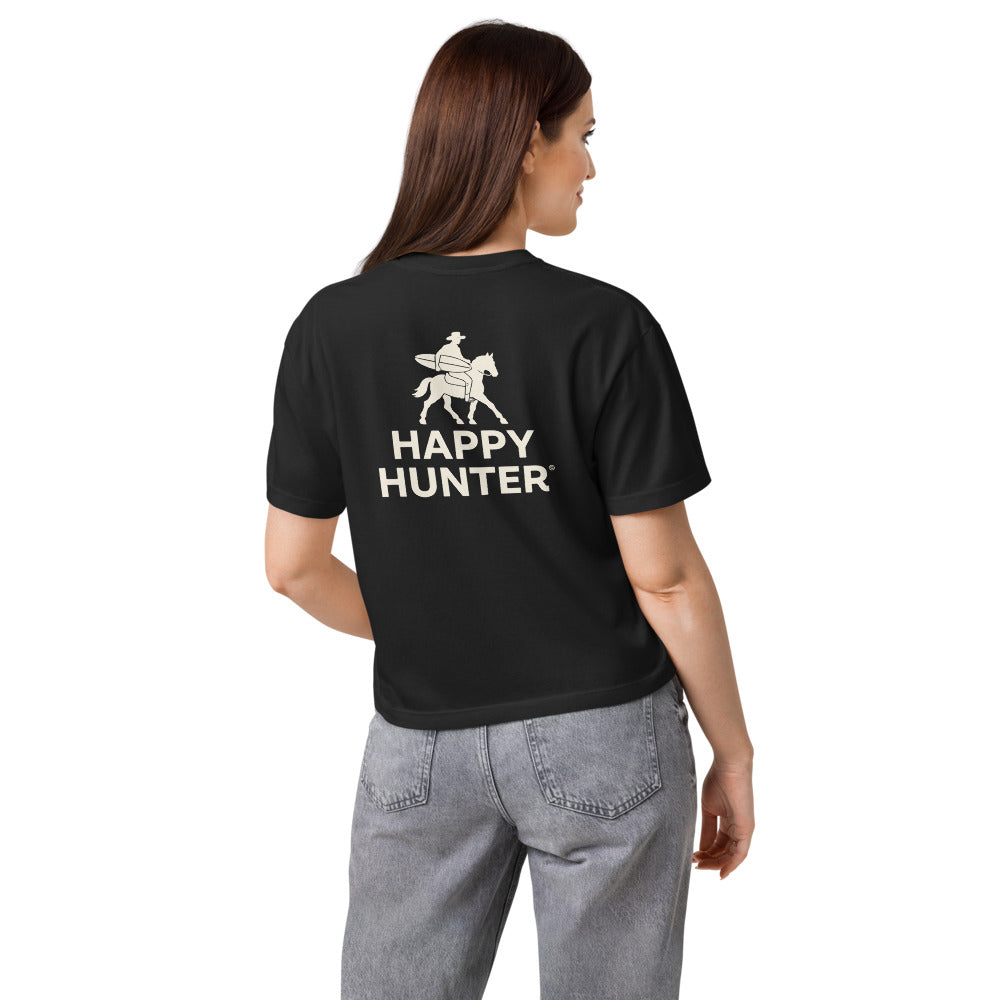 Happy Hunter Women's Boxy Tee - Black