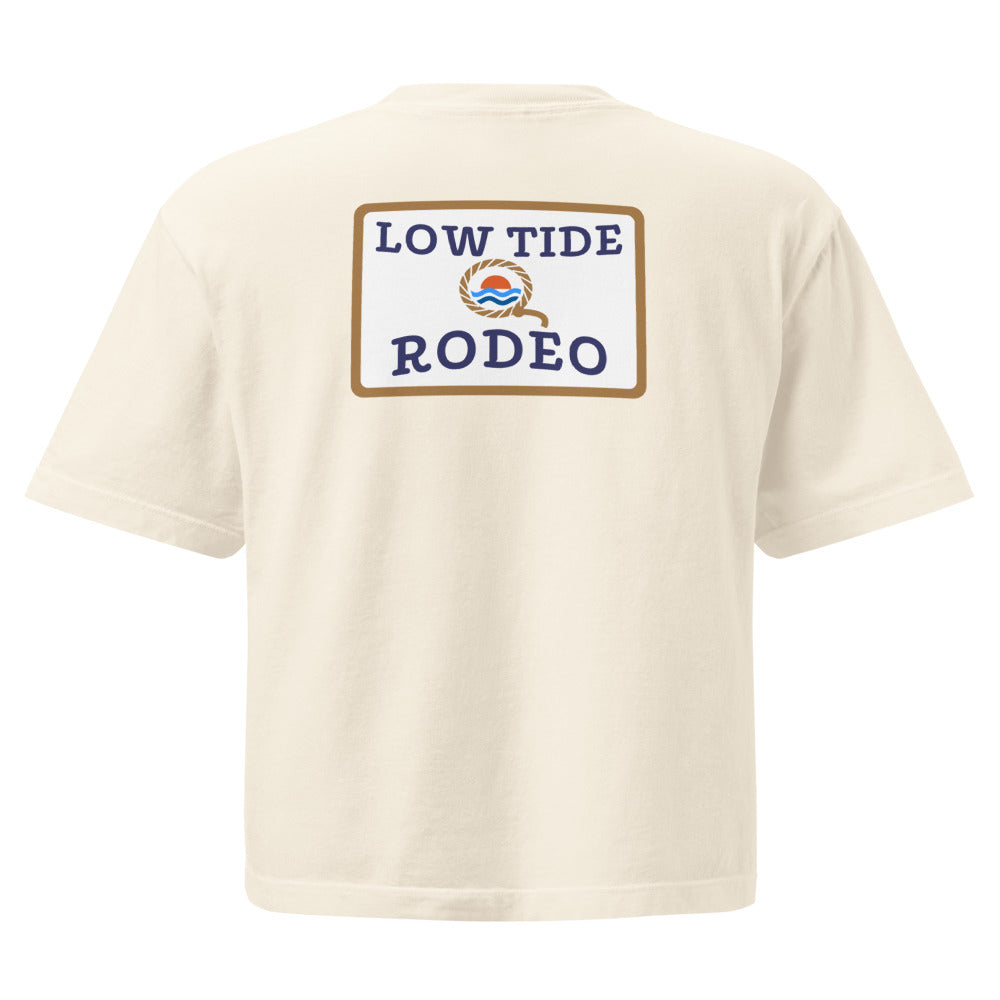 Low Tide Rodeo Women's Boxy Tee - back